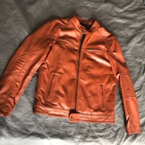 Threads of Apollo Racer jacket in premium sheep leather.